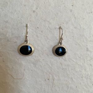 Black Onyx Sterling Silver Earrings